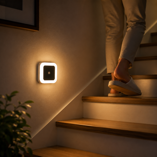 Motion Sensor LED Ceiling Light – Flush Mount, Warm White (Pack of 2)