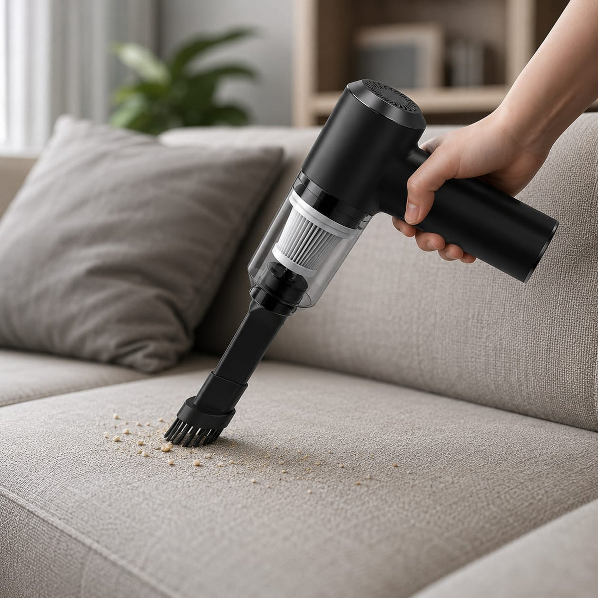 Mini Cordless Vacuum Cleaner – 3-in-1 Portable Handheld Vacuum with Blower, Powerful Suction & Washable Filter for Car, Home & Keyboard